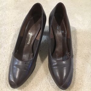 Vintage 70s brown heels